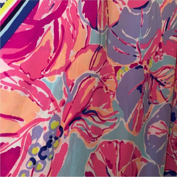 Very HTF Lilly Pulitzer Rene Silk Handkerchief Dress Size S Multi Jam Out NWT - Picture 16 of 16